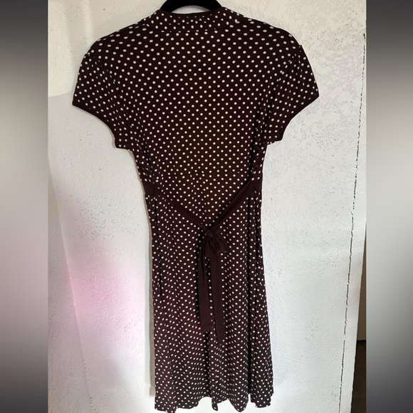Y2K Vintage Polka Dots Midi Coquette Boho Fairy Dress Size Large - Picture 2 of 4